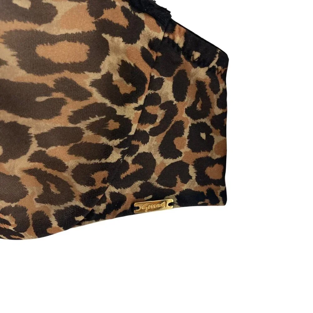 Gossard Glossies Leopard Sheer Molded Bra13101 32DDD Leopard Print Sheer - Picture 8 of 8